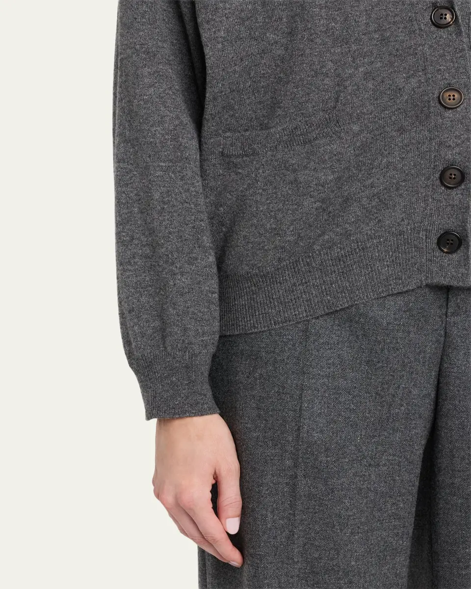 Brunello Cucinelli Cashmere Relaxed Cardigan Sweater | Thumbnail 5