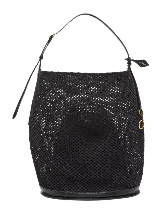 Le Hip Large Suede Mesh Bucket Bag Le Hip Large Suede Mesh Bucket Bag