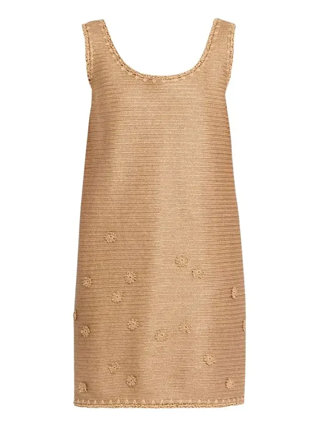 Raffia-Effect Jersey Shift Dress Raffia-Effect Jersey Shift Dress