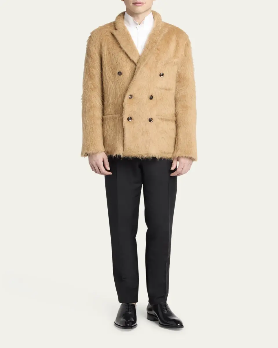 Tom Ford Men's Burnished Leather Oxfords | Thumbnail 3