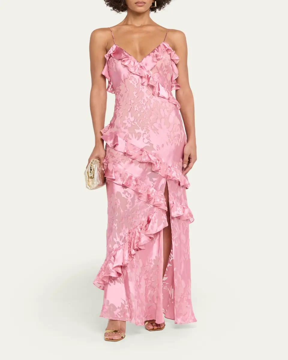 LoveShackFancy Dean Floral Silk Maxi Dress | Thumbnail 2 LoveShackFancy Dean Floral Silk Maxi Dress | Thumbnail 2