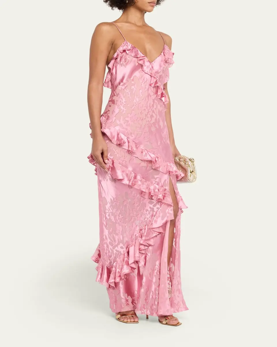 LoveShackFancy Dean Floral Silk Maxi Dress | Thumbnail 4 LoveShackFancy Dean Floral Silk Maxi Dress | Thumbnail 4