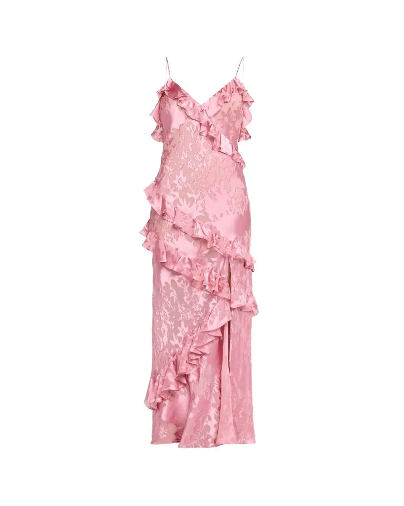 Dean Floral Silk Maxi Dress Dean Floral Silk Maxi Dress