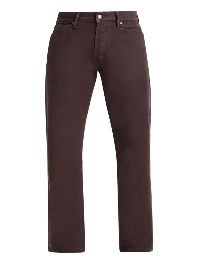 Men's Wool Straight Leg Five-Pocket Pants