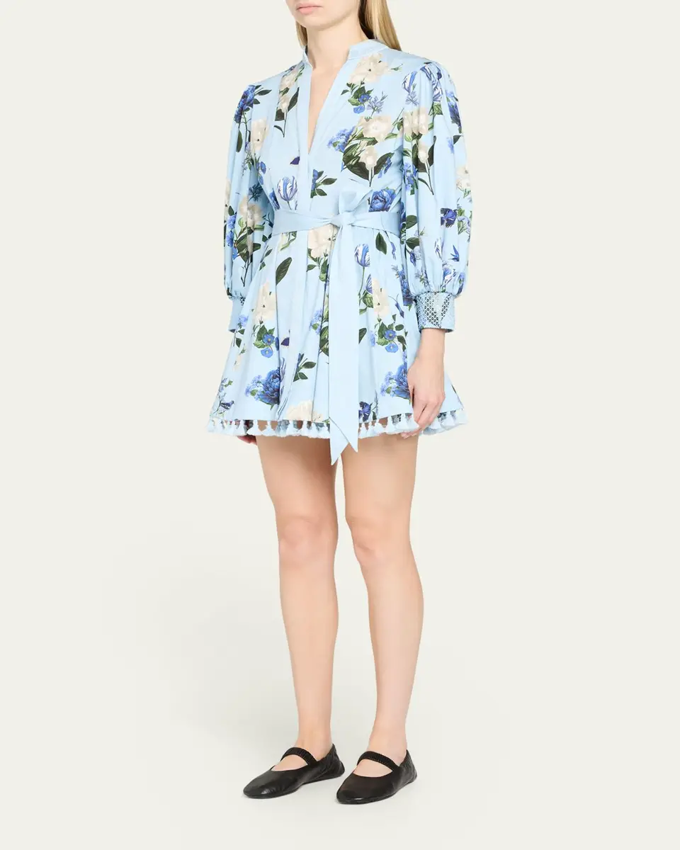 Alice + Olivia Lucy Belted Mini Shirtdress | Thumbnail 4 Alice + Olivia Lucy Belted Mini Shirtdress | Thumbnail 4