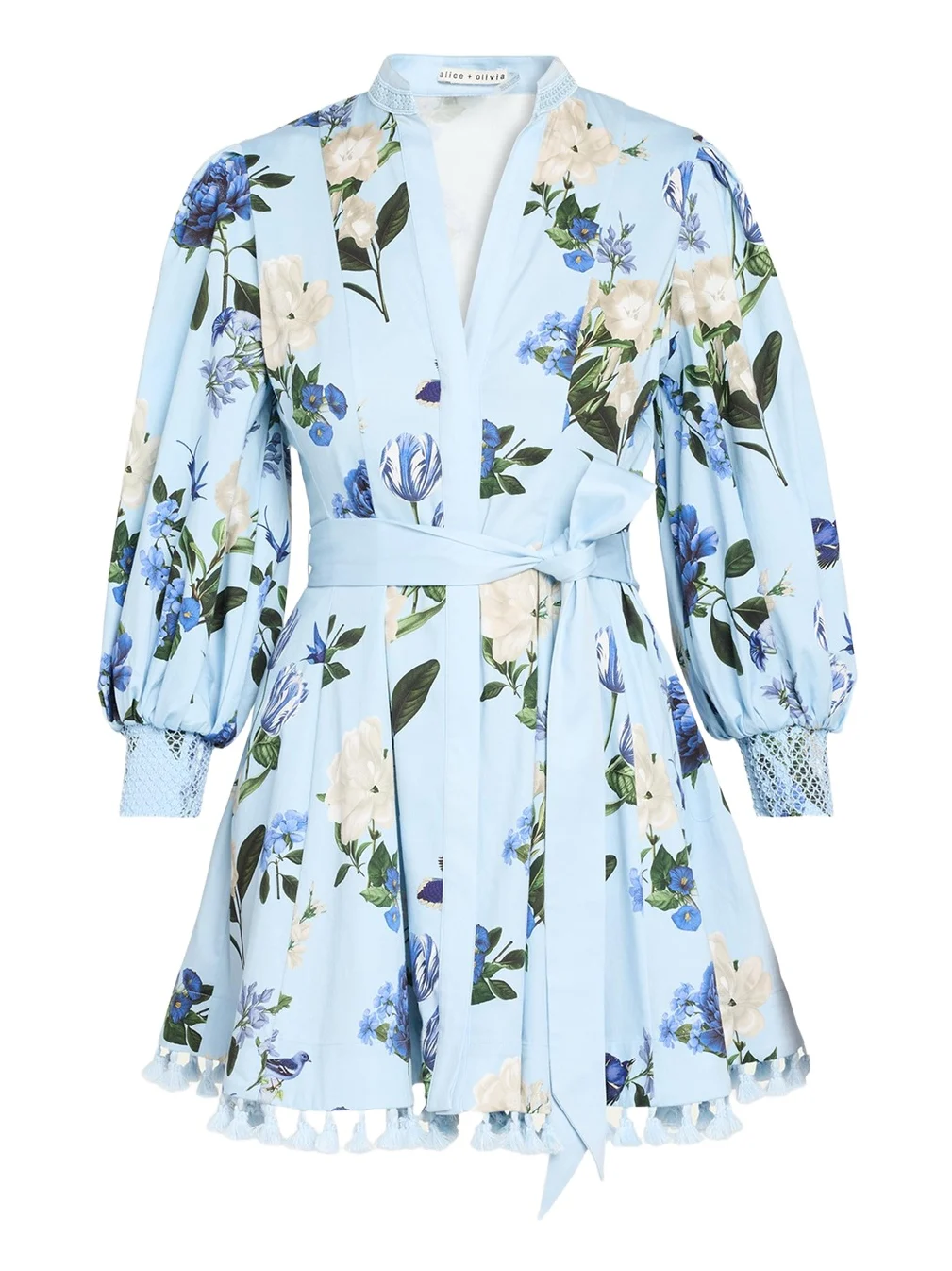 Alice + Olivia Lucy Belted Mini Shirtdress