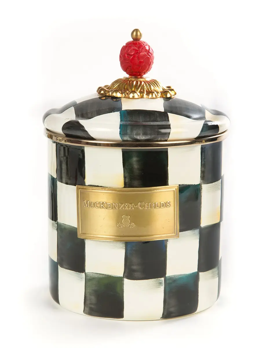 MacKenzie-Childs Courtly Check Small Canister | Thumbnail 4 MacKenzie-Childs Courtly Check Small Canister | Thumbnail 4