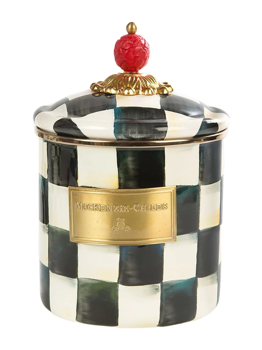 MacKenzie-Childs Courtly Check Small Canister
