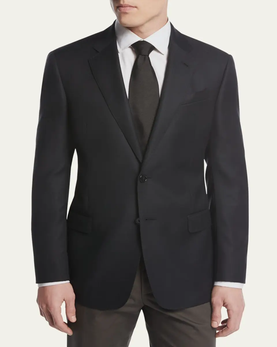 Giorgio Armani Men's Soft Basic Two-Button Sport Coat | Thumbnail 2 Giorgio Armani Men's Soft Basic Two-Button Sport Coat | Thumbnail 2
