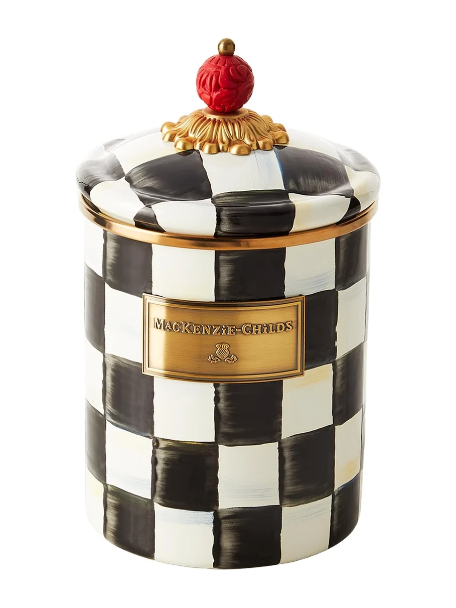 MacKenzie-Childs Courtly Check Medium Canister
