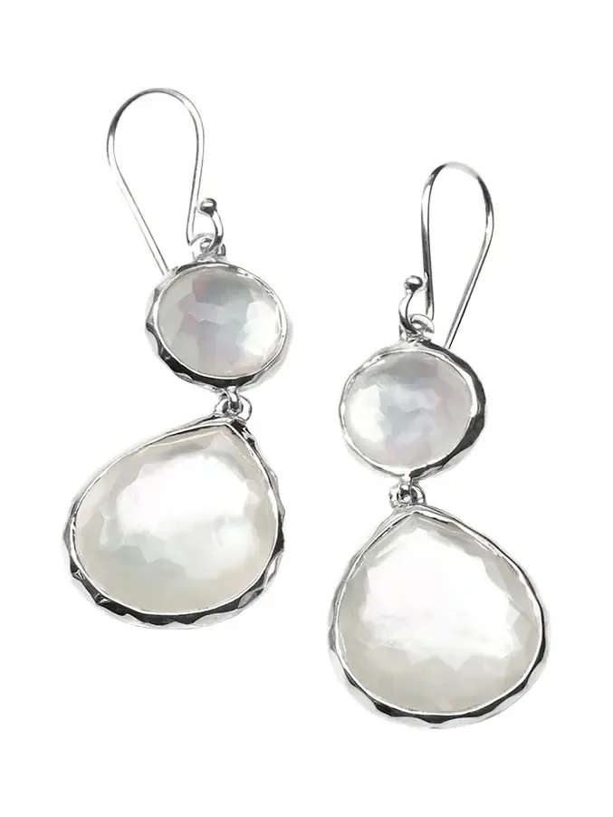 Double Drop Earrings in Sterling Silver Double Drop Earrings in Sterling Silver