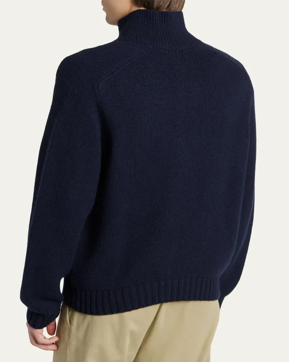 Tom Ford Men's Coarsehair Cashmere Rib-Knit Cardigan | Thumbnail 3 Tom Ford Men's Coarsehair Cashmere Rib-Knit Cardigan | Thumbnail 3