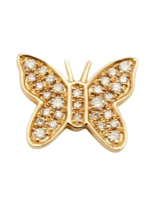 Sydney Evan 14k Diamond Butterfly Single Stud Earring