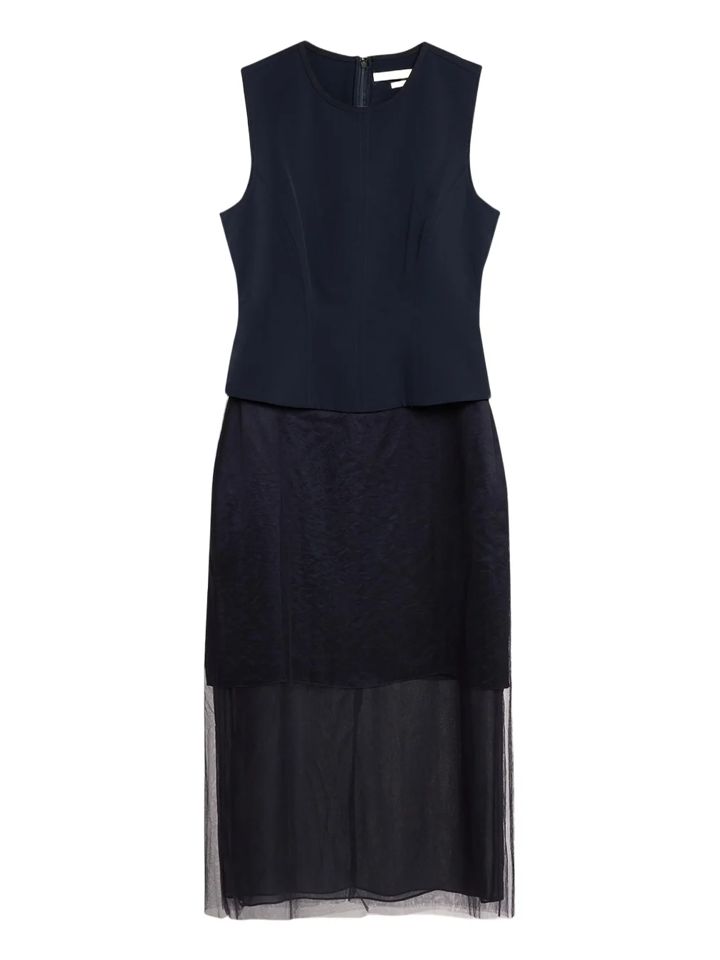Cady Layered Sleeveless Midi Cocktail Dress Cady Layered Sleeveless Midi Cocktail Dress