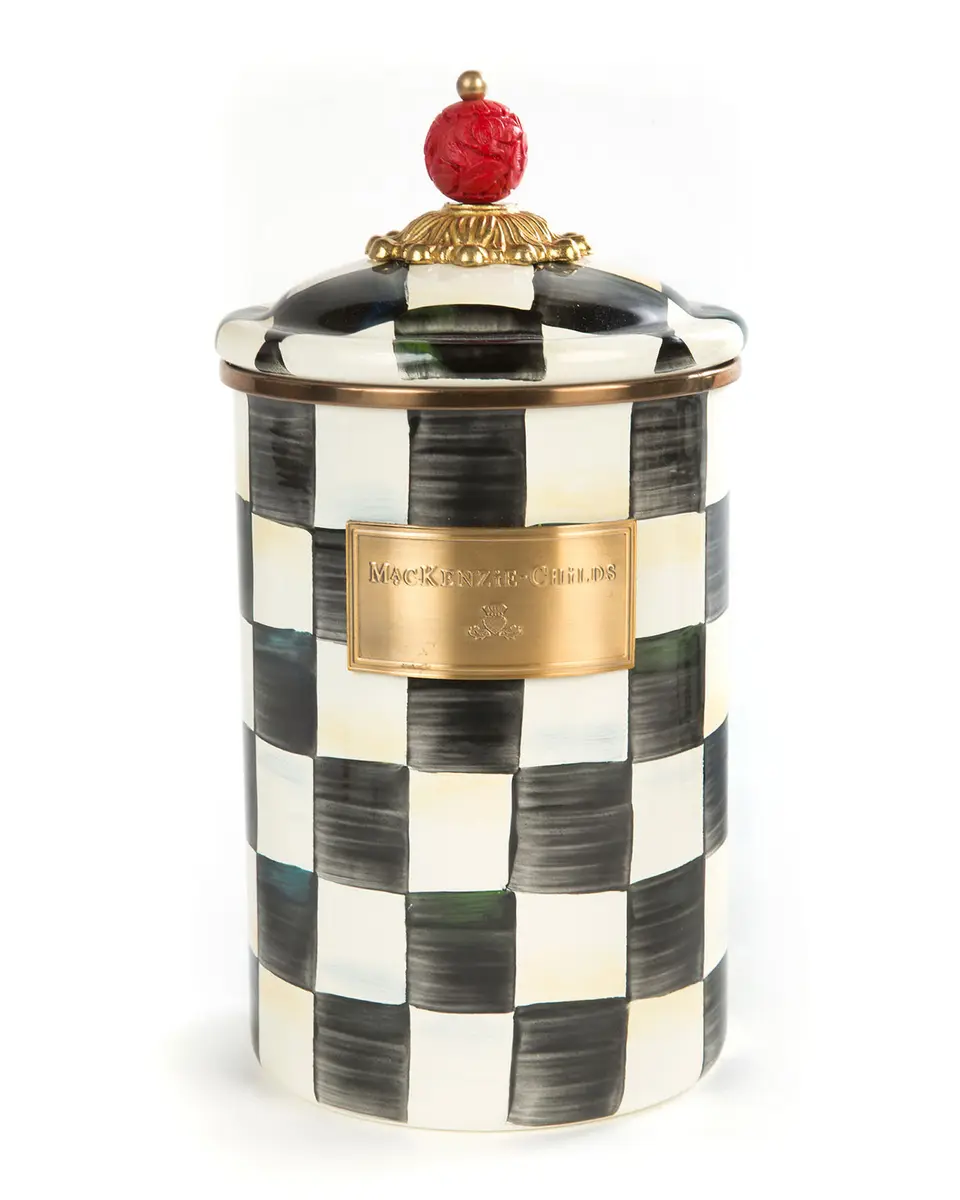 MacKenzie-Childs Courtly Check Large Canister | Thumbnail 4 MacKenzie-Childs Courtly Check Large Canister | Thumbnail 4