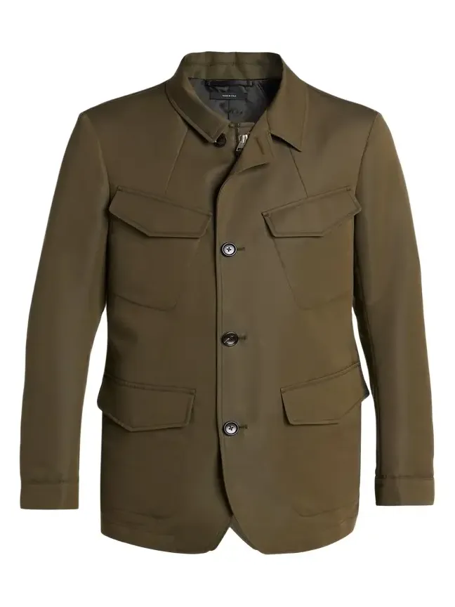 Men's Compact Nylon Flap-Pocket Field Jacket Men's Compact Nylon Flap-Pocket Field Jacket