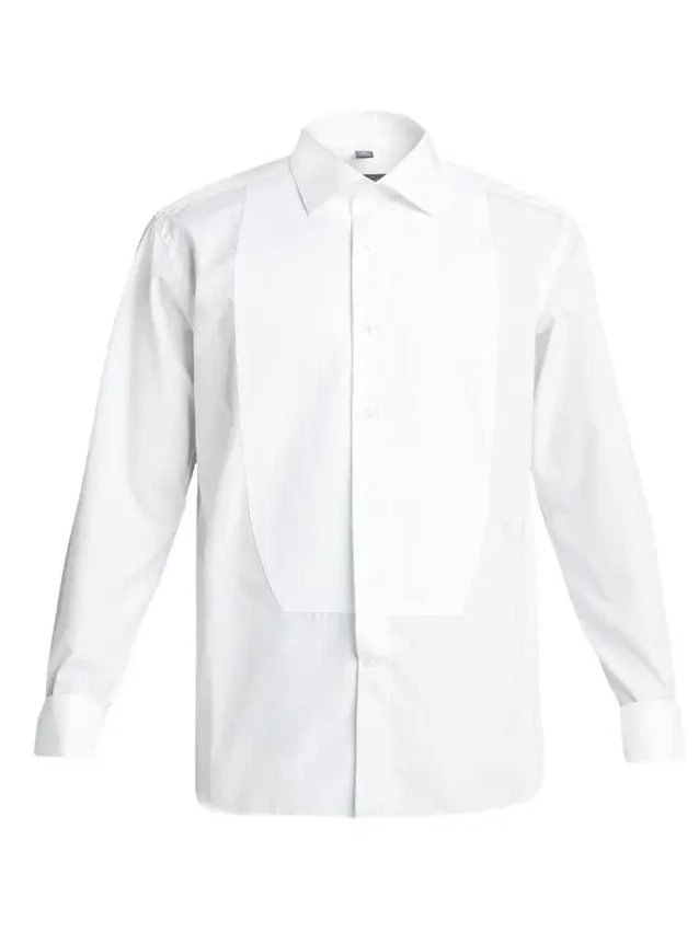 Bergdorf Goodman Men's Pique Bib-Front Tuxedo Shirt