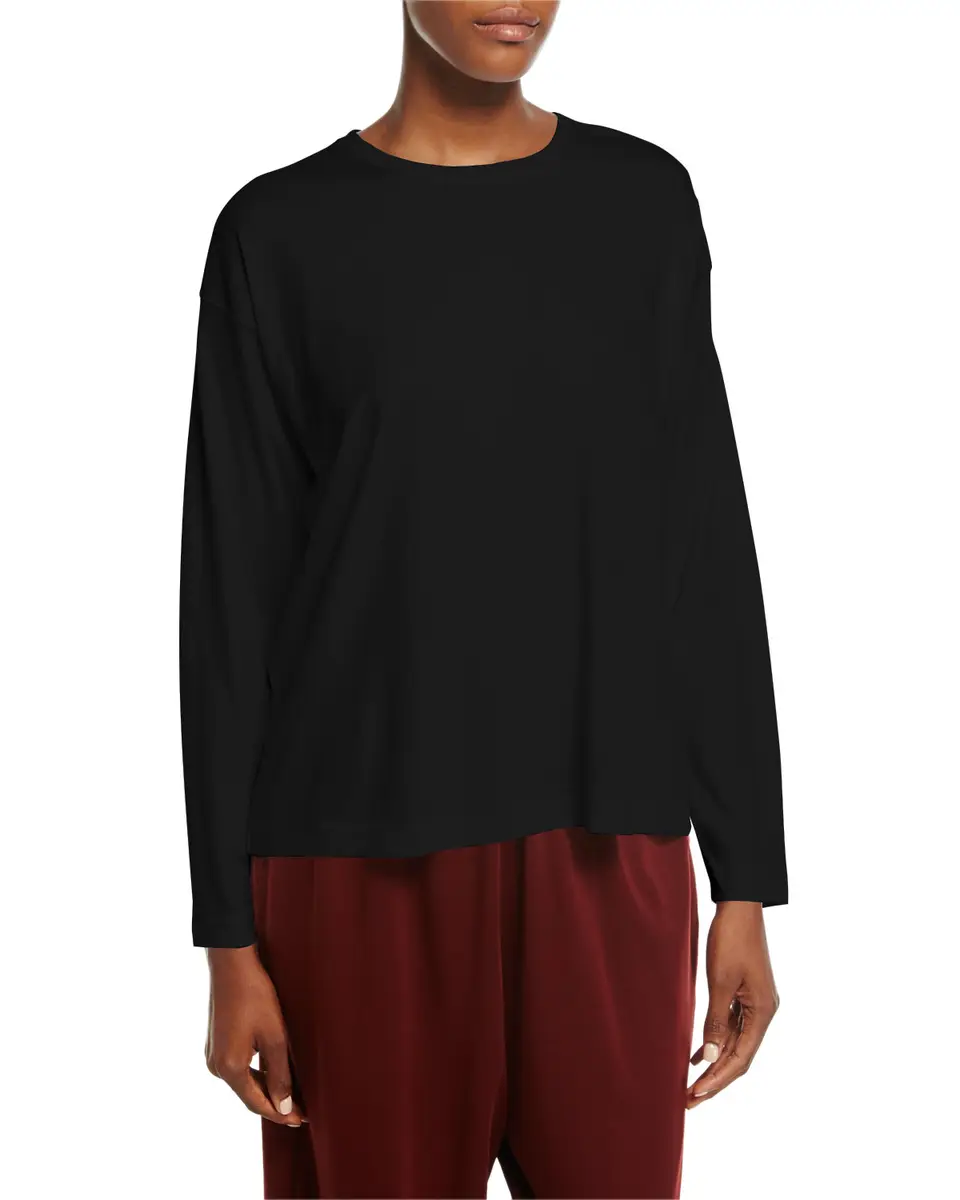 Eskandar Long-Sleeve Pima Cotton Top | Thumbnail 8