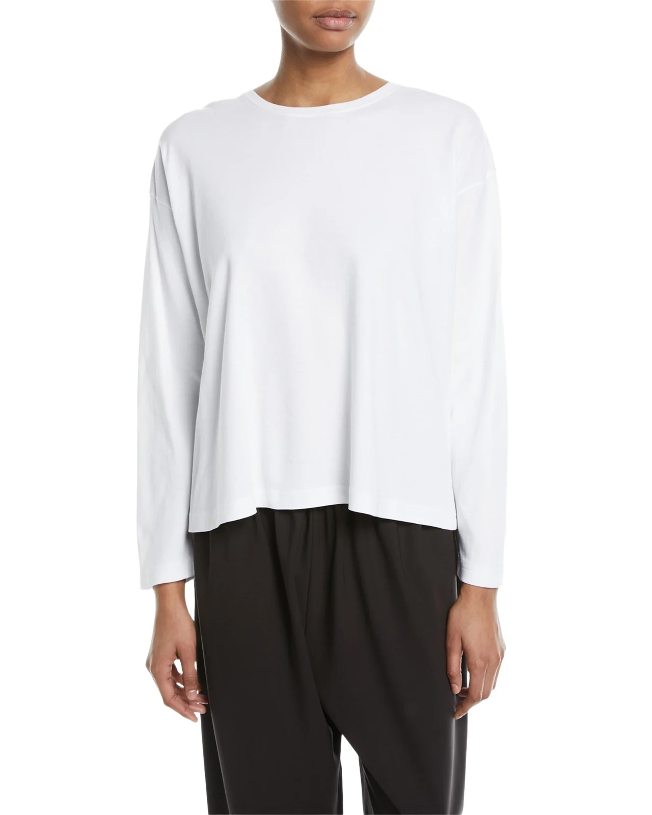 Long-Sleeve Pima Cotton Top Long-Sleeve Pima Cotton Top