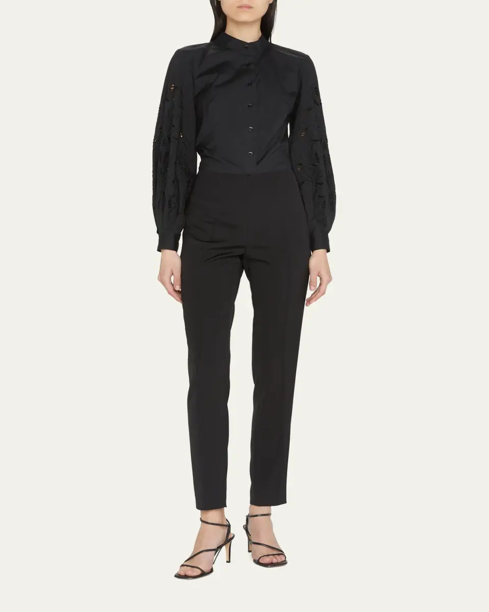 Akris Melissa Silk Marocain Pants | Thumbnail 2