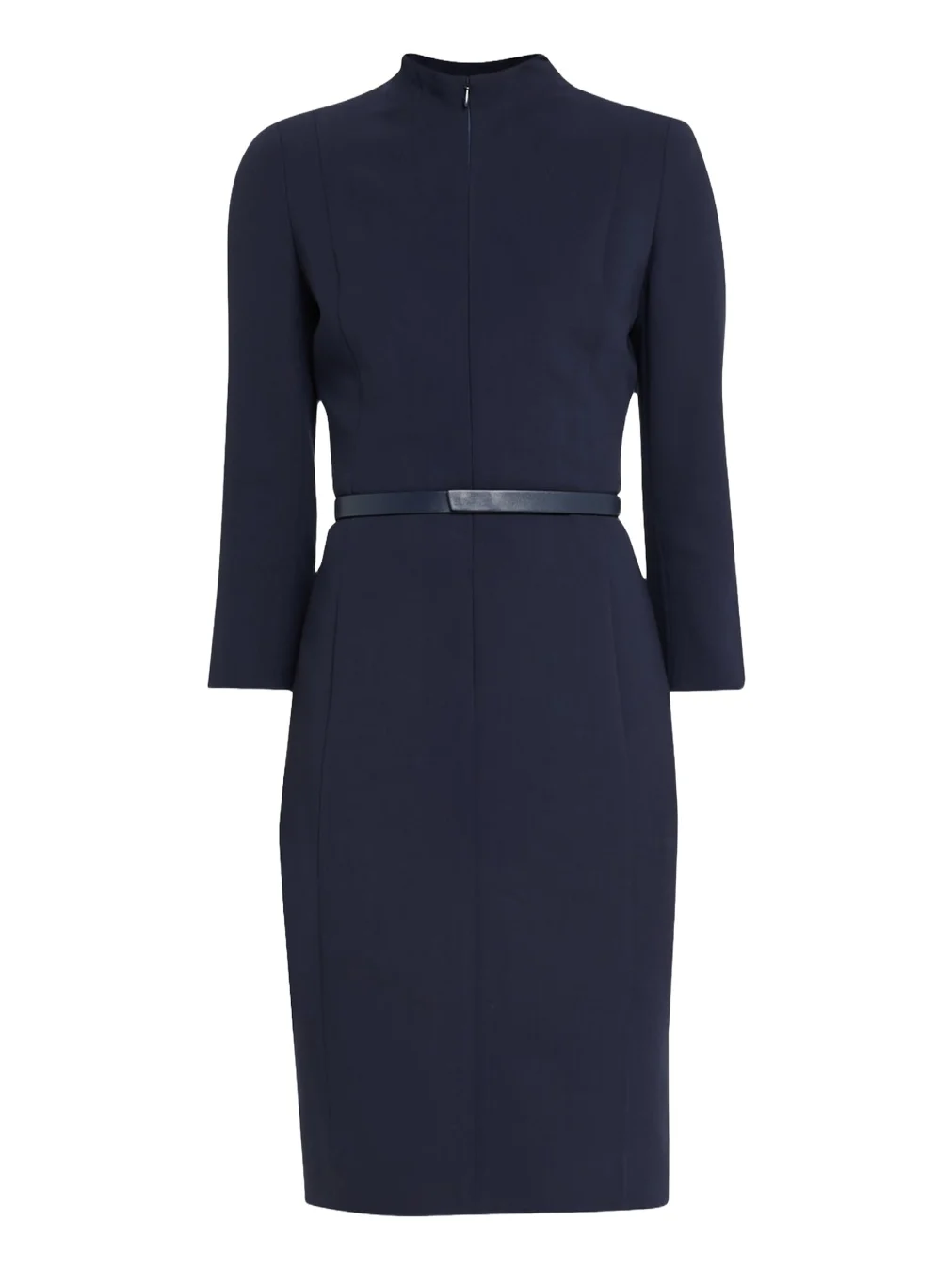 Split-Neck Double-Face Wool Sheath Dress Split-Neck Double-Face Wool Sheath Dress