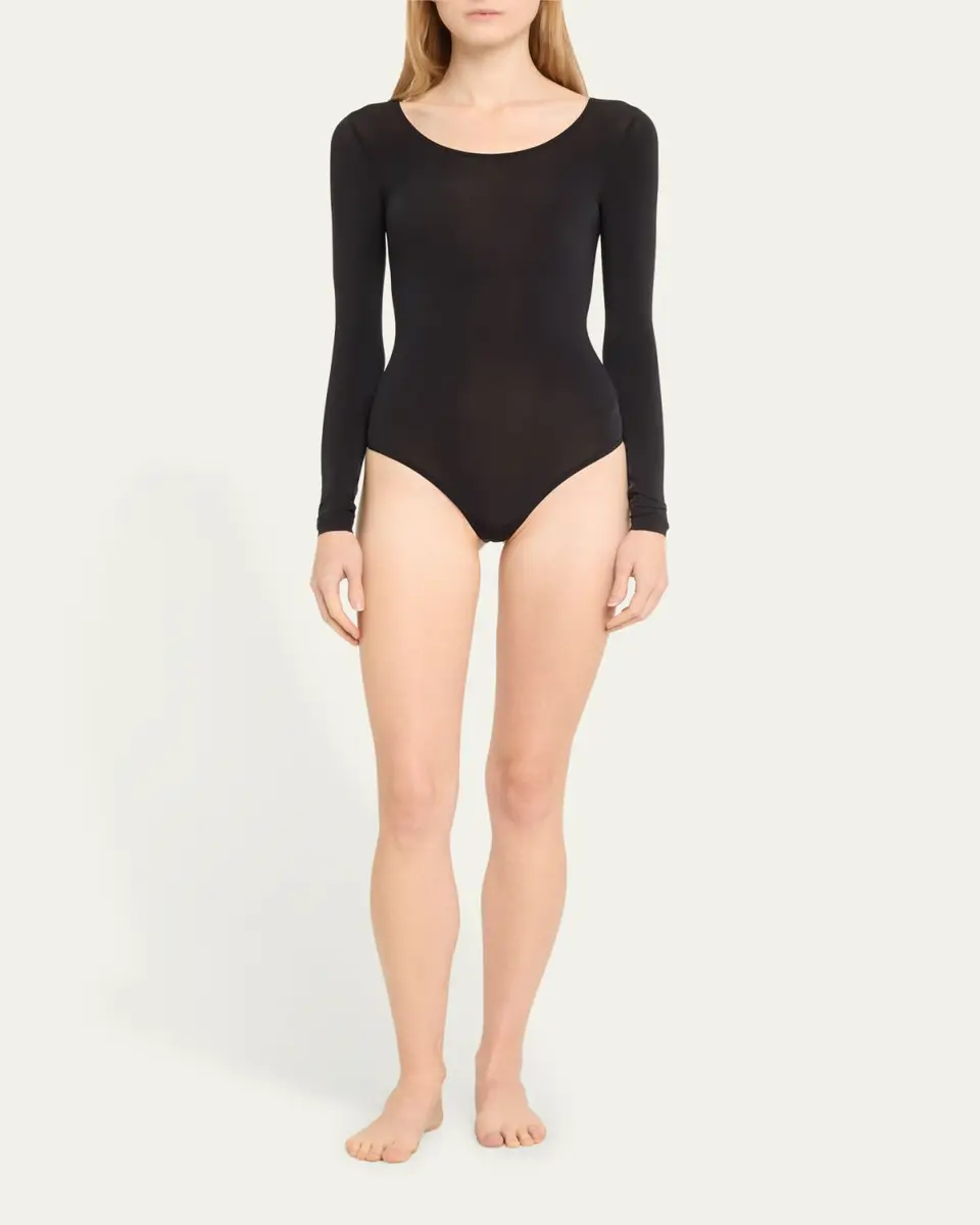 Wolford Buenos Aires Long-Sleeve Semisheer Bodysuit | Thumbnail 2 Wolford Buenos Aires Long-Sleeve Semisheer Bodysuit | Thumbnail 2
