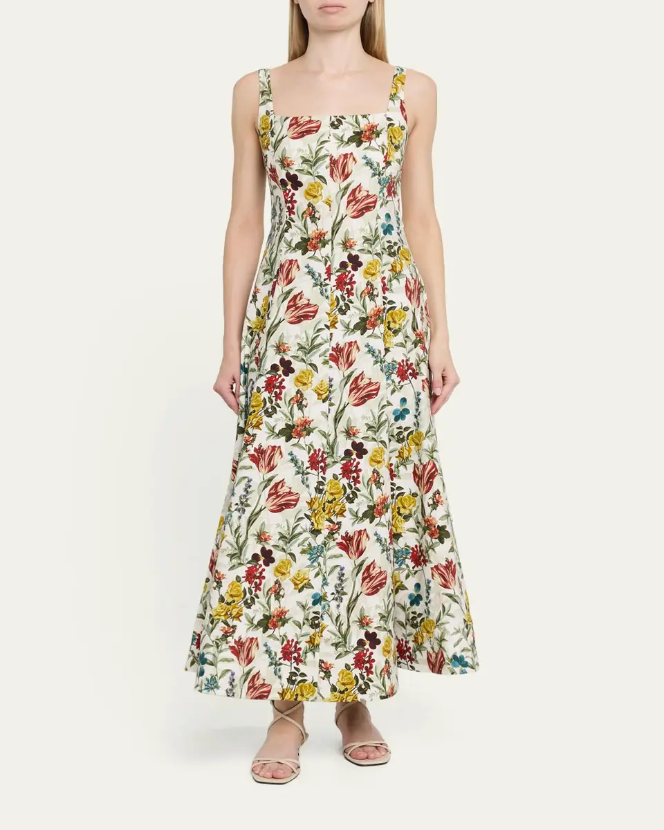 Alice + Olivia Polly Floral Maxi Dress | Thumbnail 2 Alice + Olivia Polly Floral Maxi Dress | Thumbnail 2