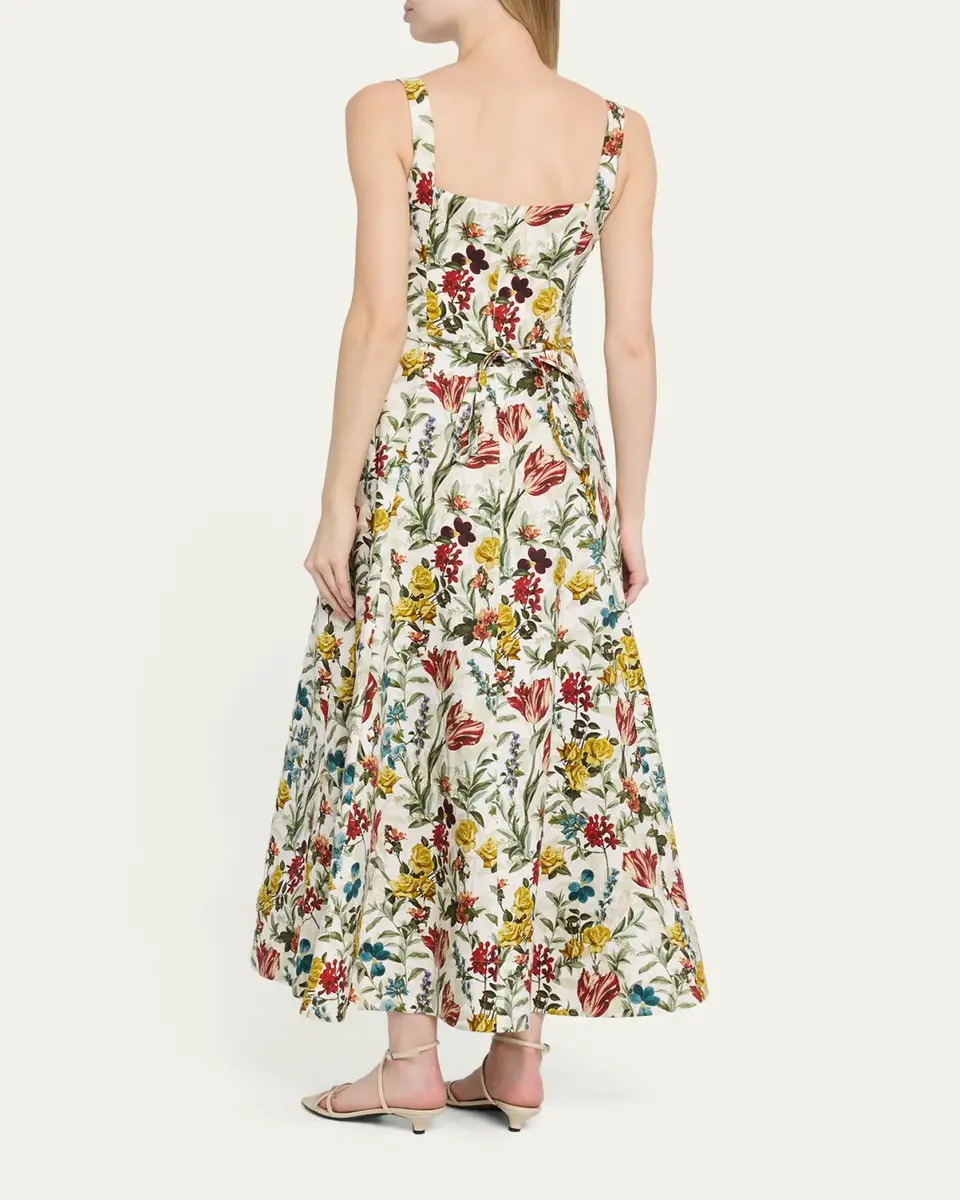 Alice + Olivia Polly Floral Maxi Dress | Thumbnail 3 Alice + Olivia Polly Floral Maxi Dress | Thumbnail 3