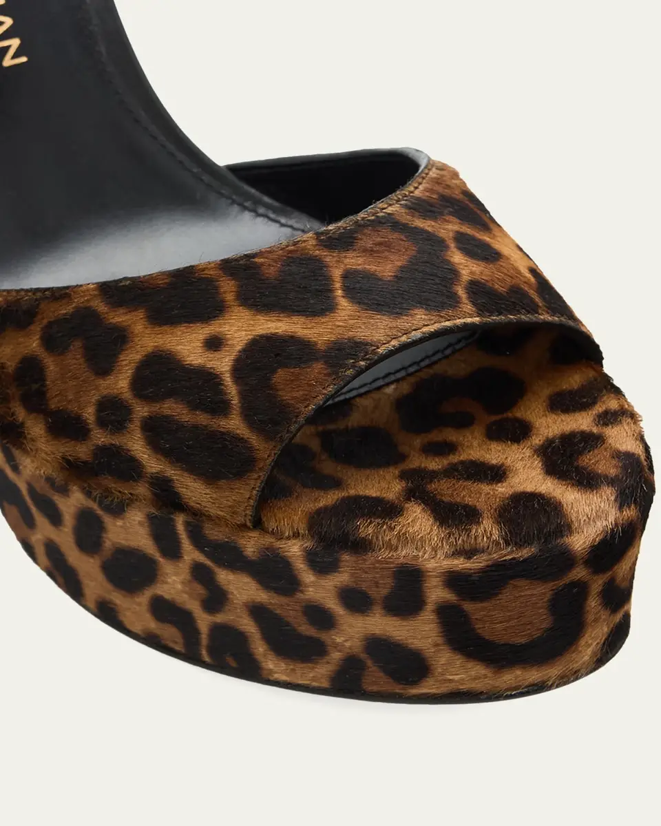 Stuart Weitzman 130mm Reade Leopard-Printed Calf Hair Platform Sandals | Thumbnail 5 Stuart Weitzman 130mm Reade Leopard-Printed Calf Hair Platform Sandals | Thumbnail 5