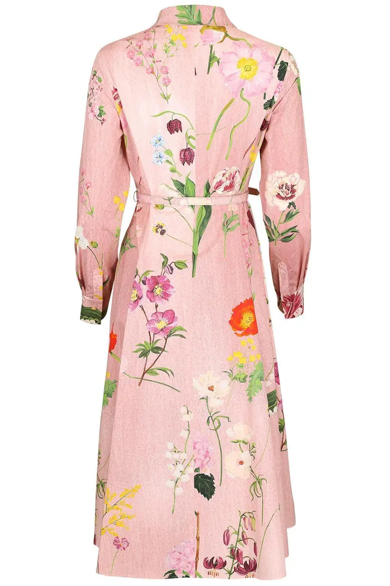 Oscar de la Renta Botanical Collar Button Shirt Dress | Thumbnail 6 Oscar de la Renta Botanical Collar Button Shirt Dress | Thumbnail 6