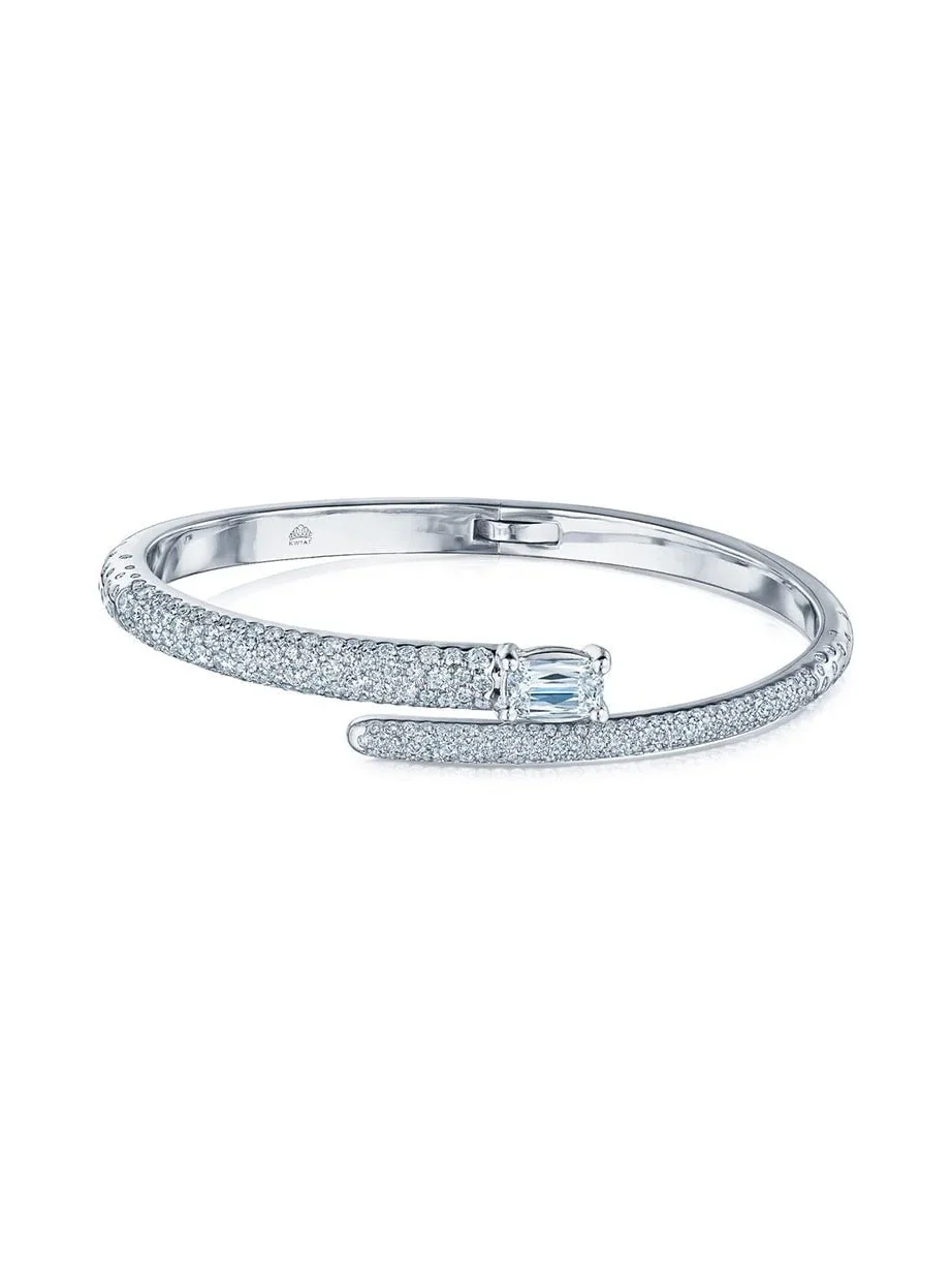 KWIAT Diamond Crossover Bangle Bracelet