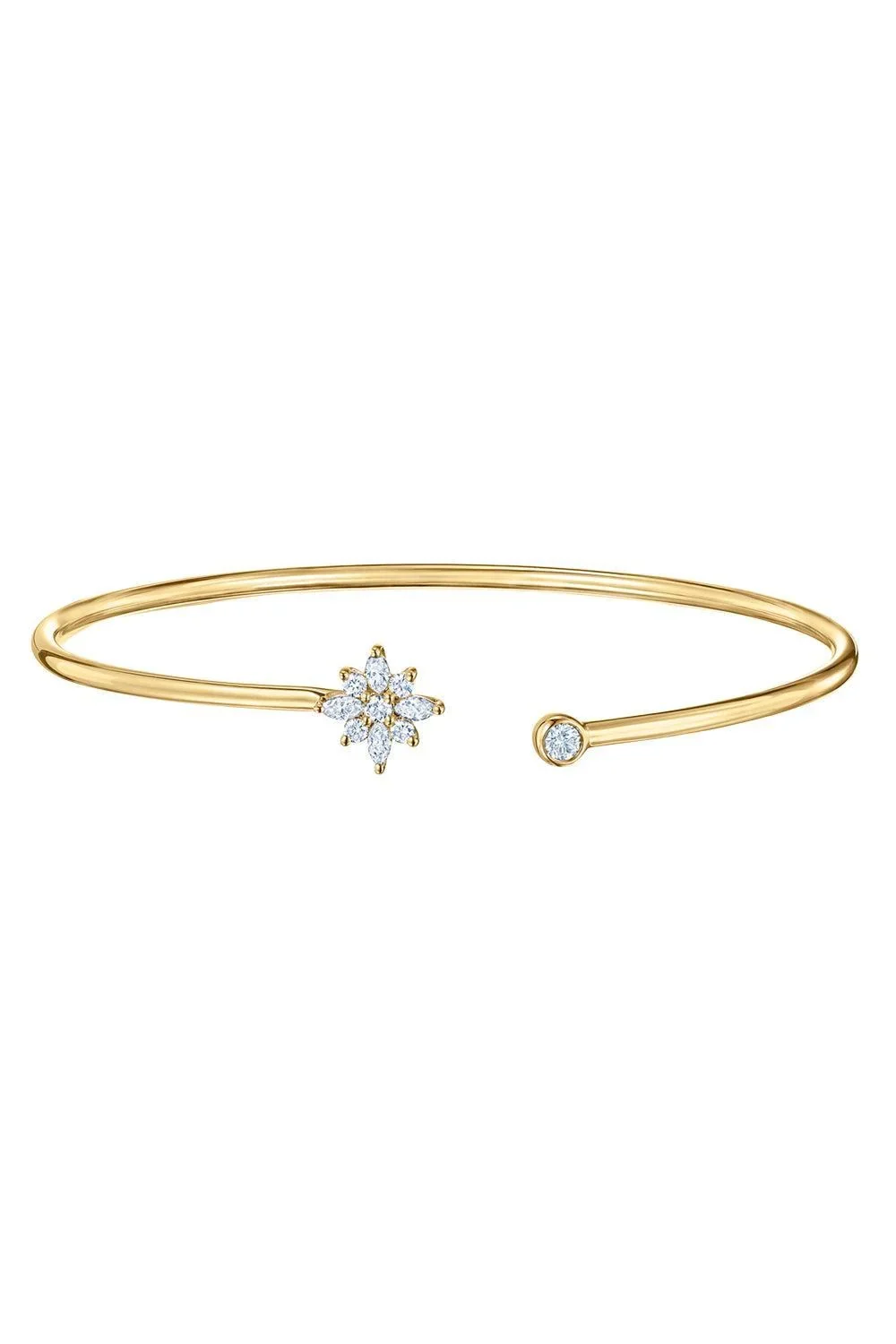 KWIAT Diamond Star Open Bangle Bracelet