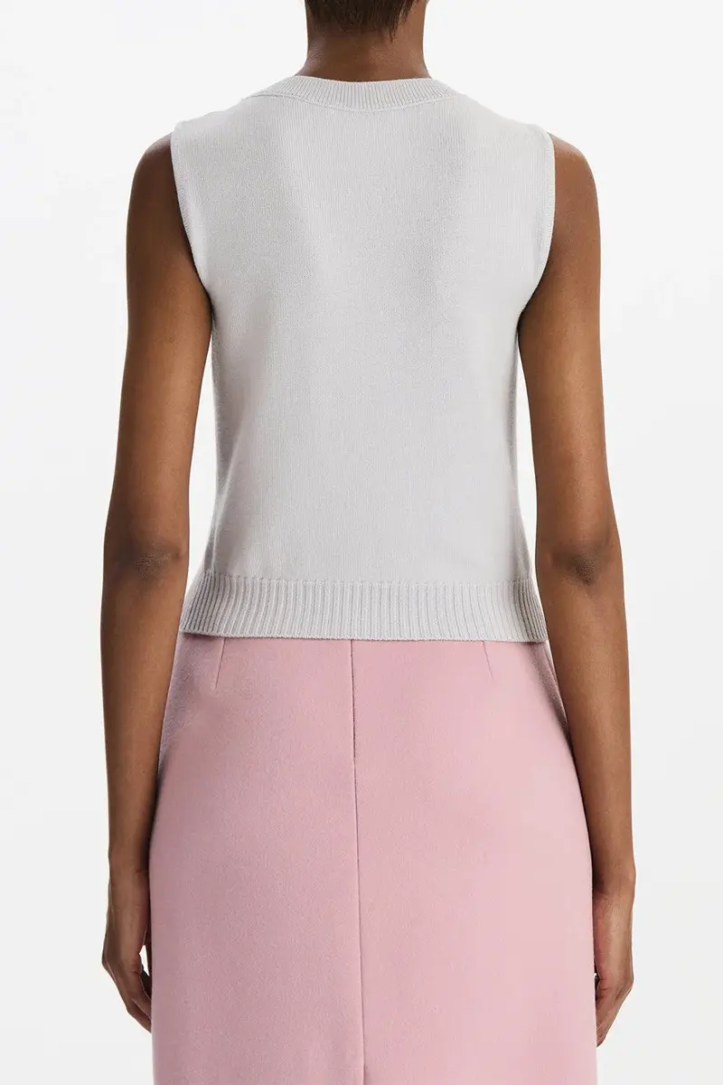Oscar de la Renta Sleeveless Crop Twinset Tank | Thumbnail 5 Oscar de la Renta Sleeveless Crop Twinset Tank | Thumbnail 5