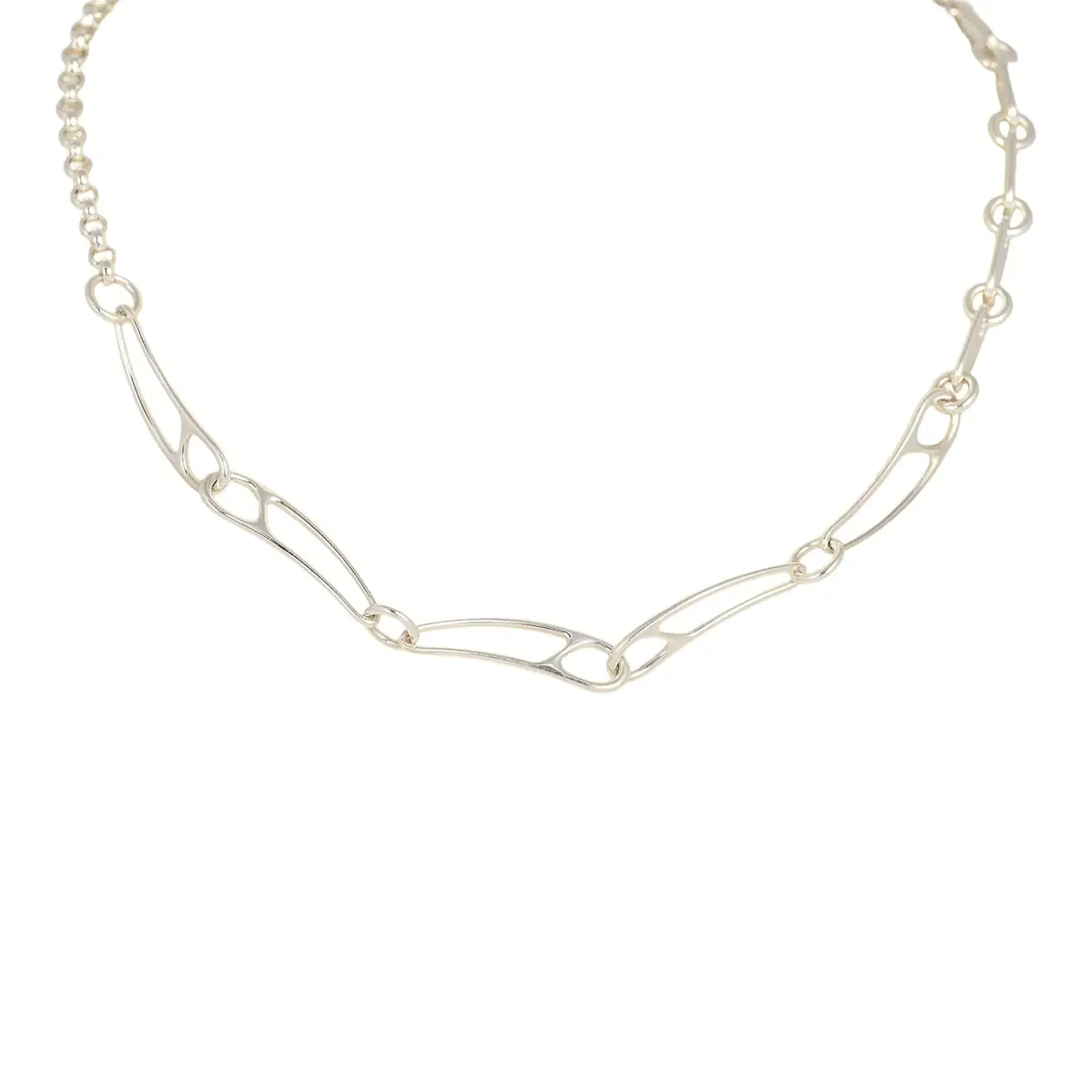 HERMÈS Hermes Chaine D'Ancre Punk Medium Necklace Sterling | Thumbnail 2 HERMÈS Hermes Chaine D'Ancre Punk Medium Necklace Sterling | Thumbnail 2
