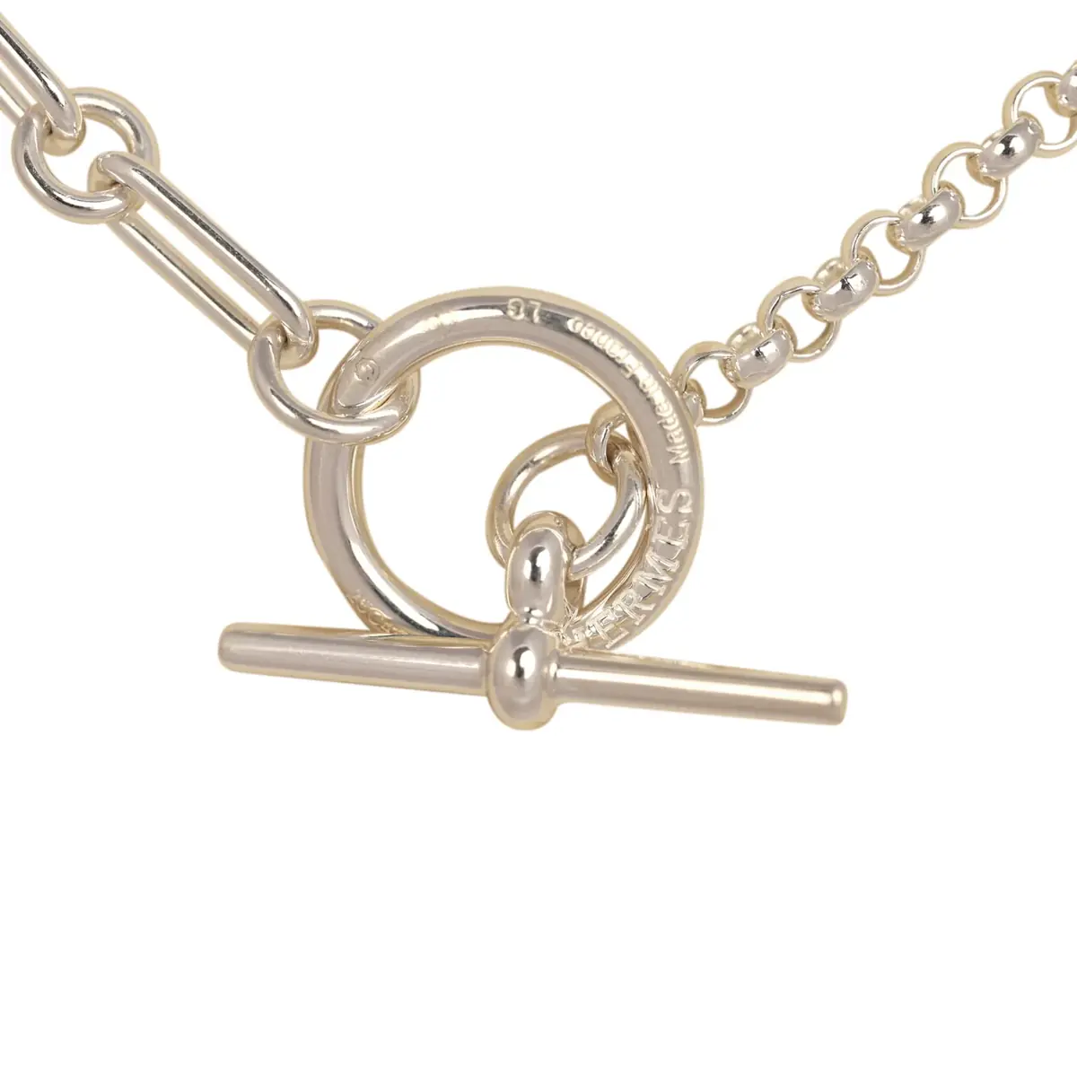 HERMÈS Hermes Chaine D'Ancre Punk Medium Necklace Sterling | Thumbnail 6 HERMÈS Hermes Chaine D'Ancre Punk Medium Necklace Sterling | Thumbnail 6