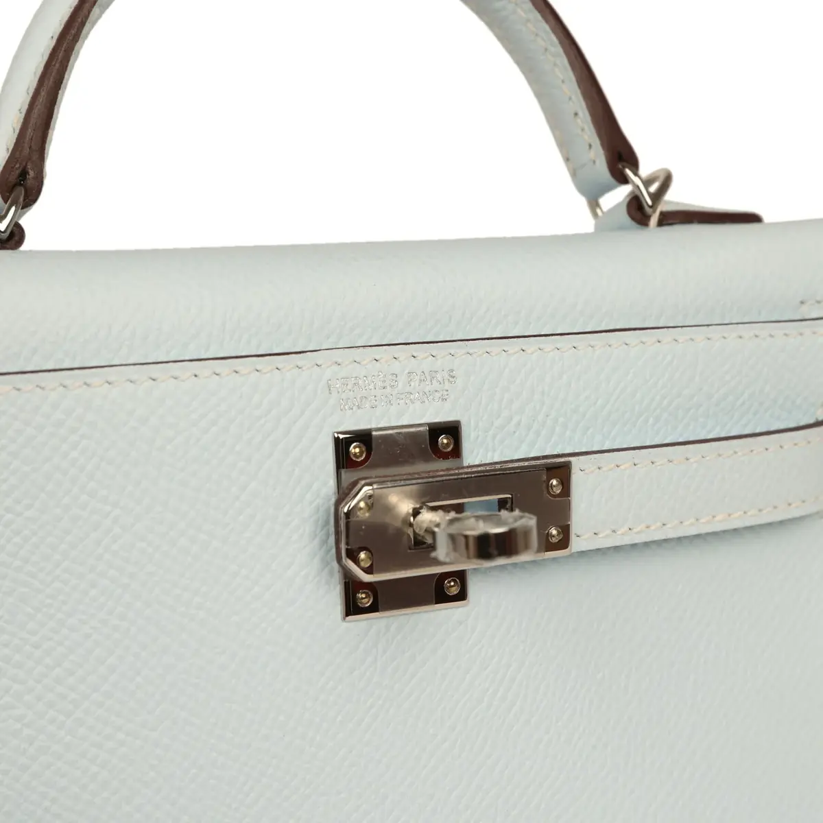 HERMÈS Hermes Kelly Sellier 20 Bleu Brume Epsom Palladium Hardware | Thumbnail 7 HERMÈS Hermes Kelly Sellier 20 Bleu Brume Epsom Palladium Hardware | Thumbnail 7