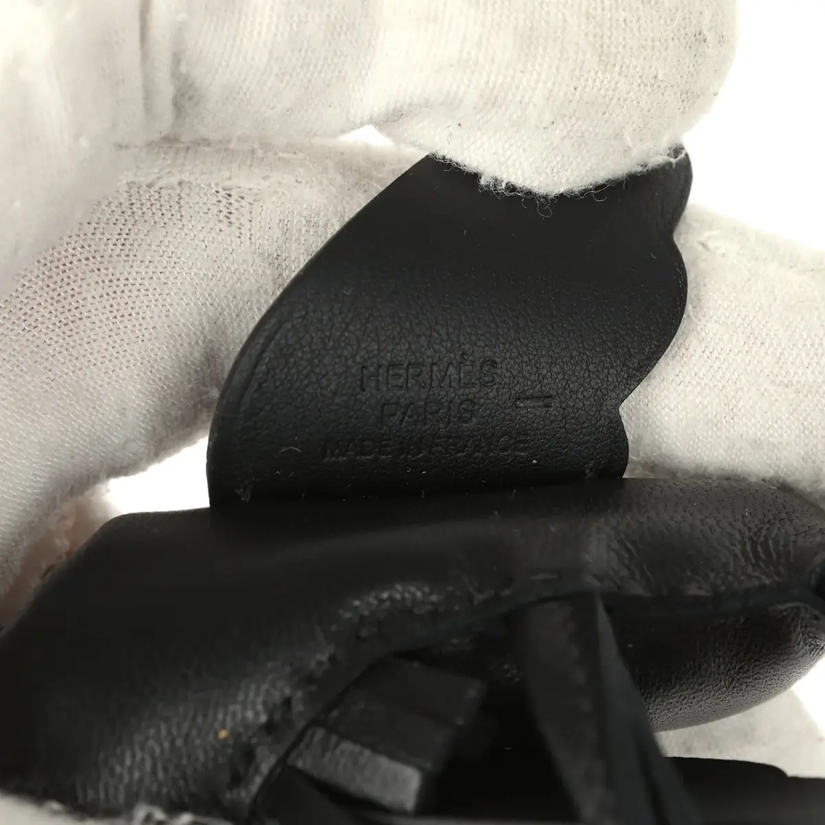 HERMÈS Hermes Pegase Rodeo Bag Charm PM Black Milo Lambskin, Varanus Niloticus Lizard Touch | Thumbnail 3 HERMÈS Hermes Pegase Rodeo Bag Charm PM Black Milo Lambskin, Varanus Niloticus Lizard Touch | Thumbnail 3