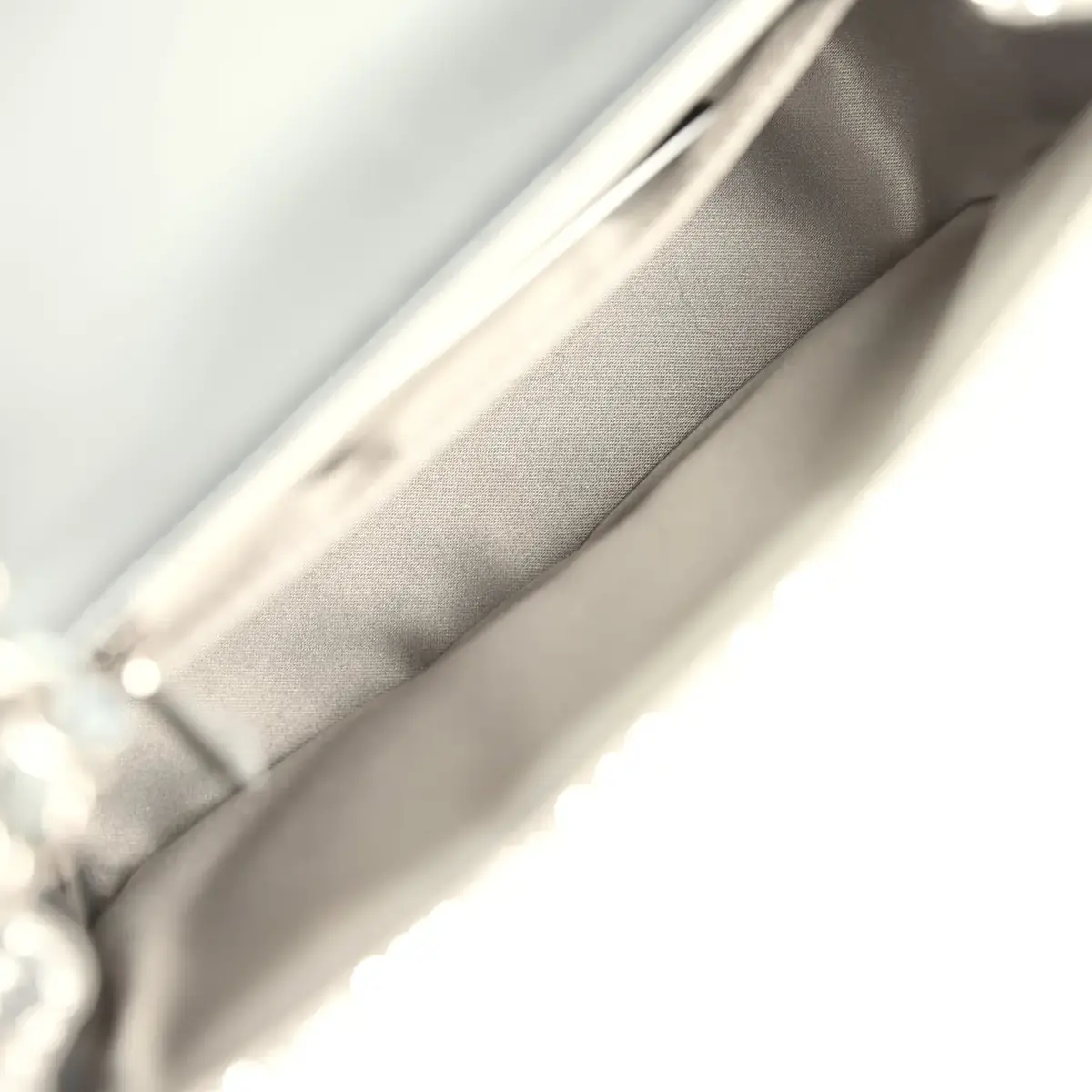 Chanel Pre-owned Chanel Mini Classic Square Flap Bag Metallic Silver Sequins Ruthenium Hardware | Thumbnail 8 Chanel Pre-owned Chanel Mini Classic Square Flap Bag Metallic Silver Sequins Ruthenium Hardware | Thumbnail 8