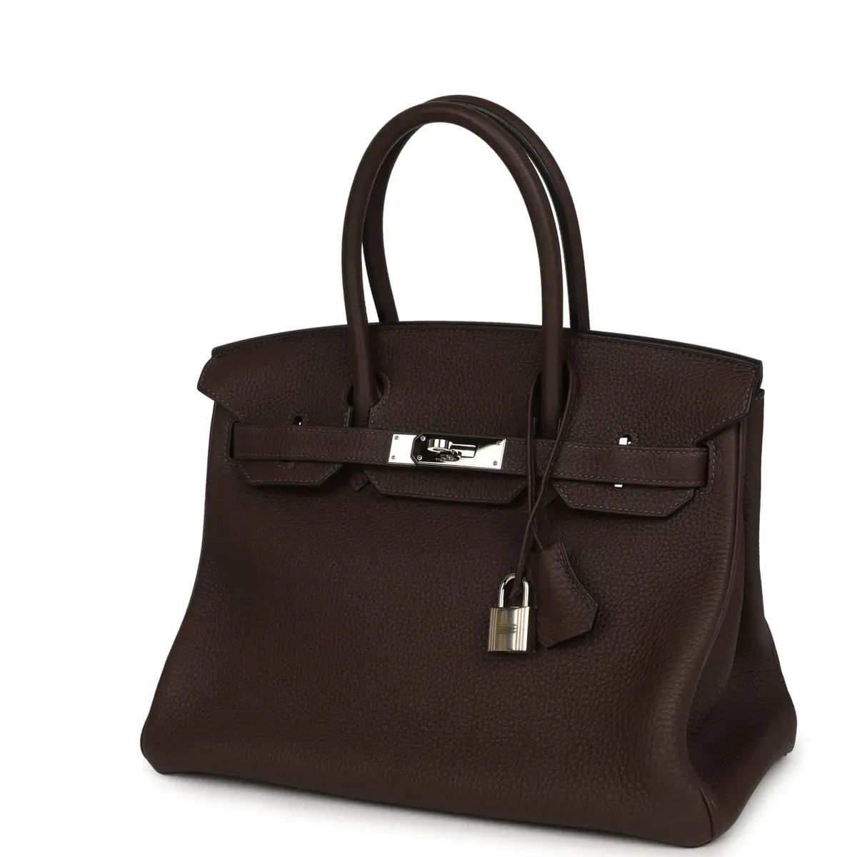 HERMÈS Pre-owned Hermes Birkin 30 Chocolate Togo Palladium Hardware | Thumbnail 5 HERMÈS Pre-owned Hermes Birkin 30 Chocolate Togo Palladium Hardware | Thumbnail 5