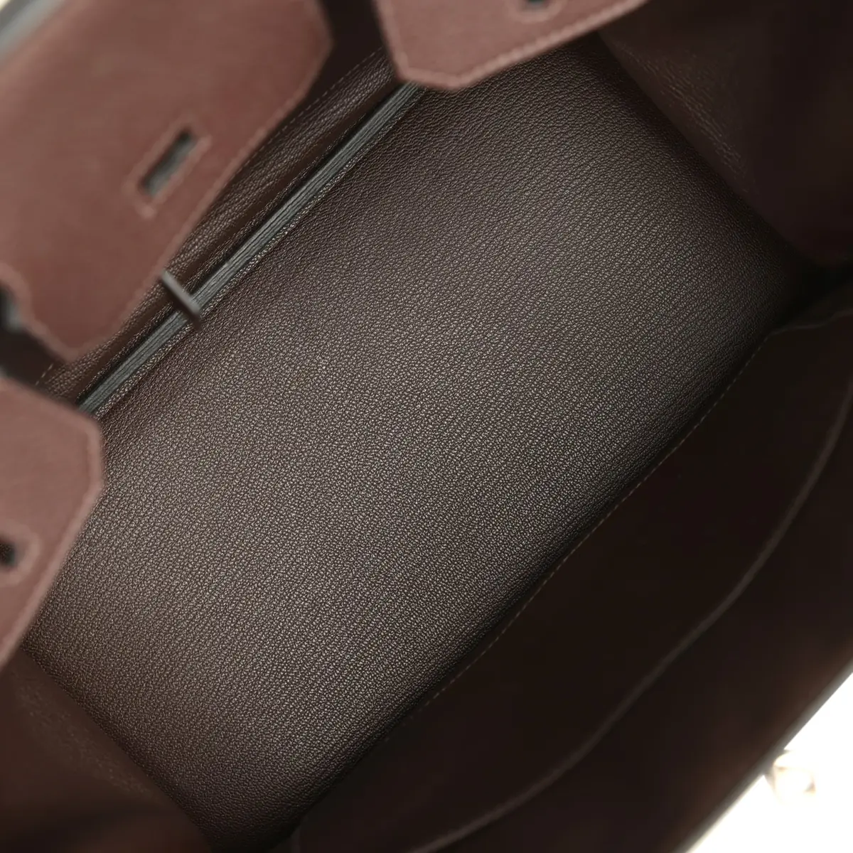 HERMÈS Pre-owned Hermes Birkin 30 Chocolate Togo Palladium Hardware | Thumbnail 8 HERMÈS Pre-owned Hermes Birkin 30 Chocolate Togo Palladium Hardware | Thumbnail 8