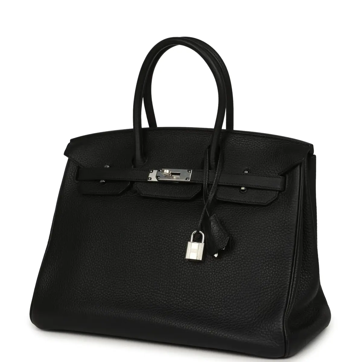 HERMÈS Pre-owned Hermes Birkin 35 Black Togo Palladium Hardware | Thumbnail 5 HERMÈS Pre-owned Hermes Birkin 35 Black Togo Palladium Hardware | Thumbnail 5