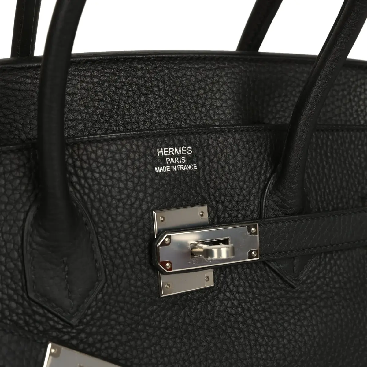 HERMÈS Pre-owned Hermes Birkin 35 Black Togo Palladium Hardware | Thumbnail 7 HERMÈS Pre-owned Hermes Birkin 35 Black Togo Palladium Hardware | Thumbnail 7