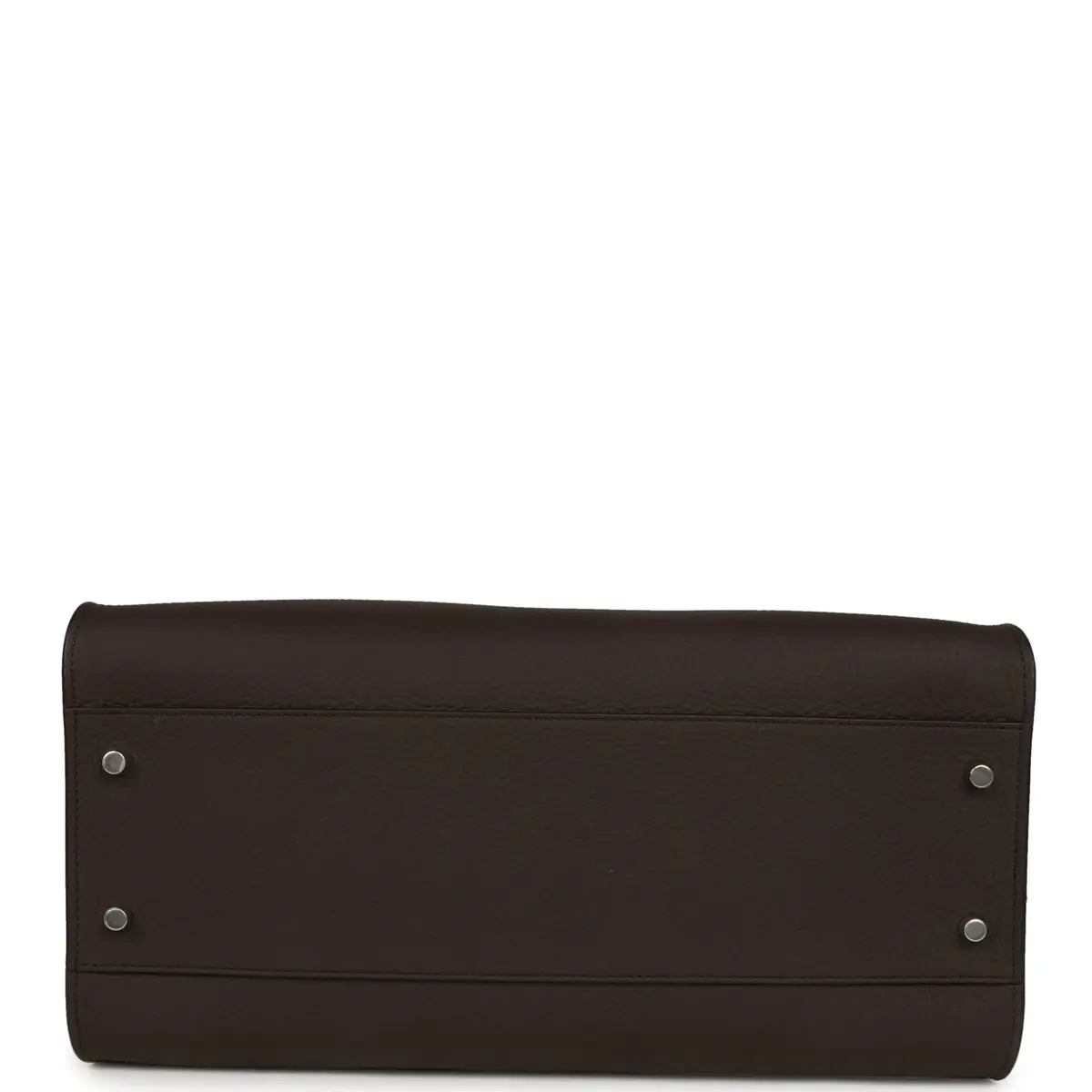 The Row The Row Margaux Shoulder 12 Deep Brown Calfskin Silver Hardware | Thumbnail 6 The Row The Row Margaux Shoulder 12 Deep Brown Calfskin Silver Hardware | Thumbnail 6