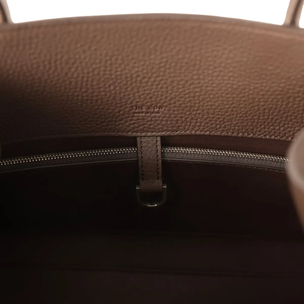The Row The Row Margaux Shoulder 12 Deep Brown Calfskin Silver Hardware | Thumbnail 9 The Row The Row Margaux Shoulder 12 Deep Brown Calfskin Silver Hardware | Thumbnail 9