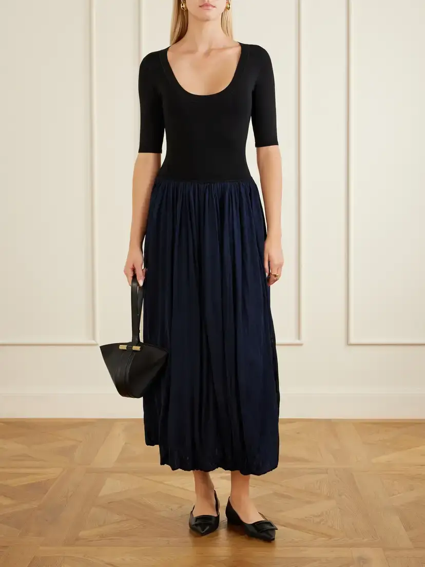 Maria McManus Ribbed Woven Midi Dress | Thumbnail 2 Maria McManus Ribbed Woven Midi Dress | Thumbnail 2