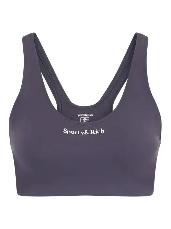 Logo-print Stretch-jersey Sports Bra