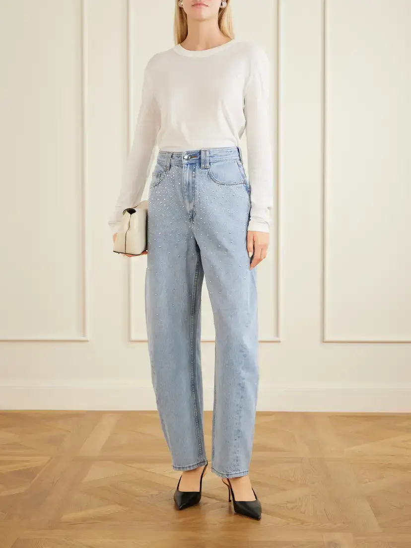 Aje Lucina Studded High-rise Straight-leg Jeans | Thumbnail 2