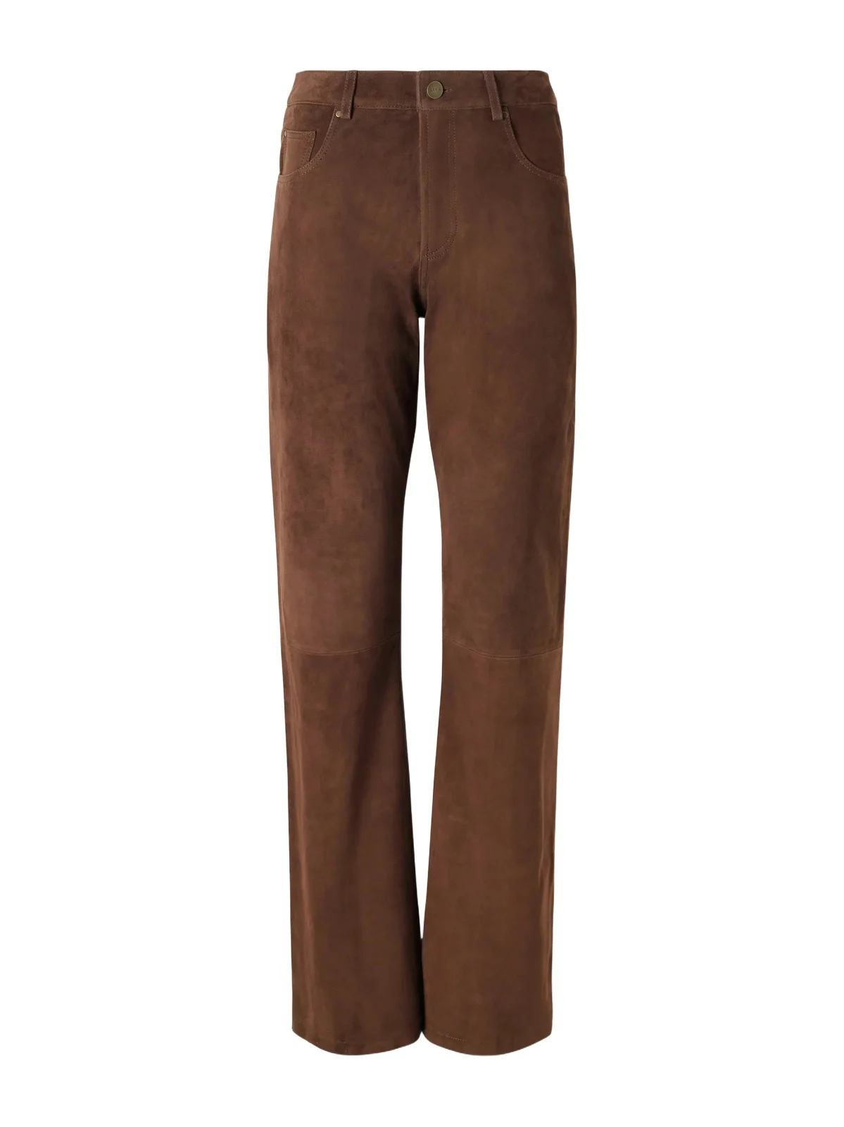Jean Suede Straight-leg Pants Jean Suede Straight-leg Pants