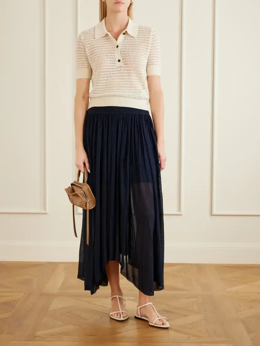 Maria McManus Asymmetrical Plissé Midi Skirt | Thumbnail 2 Maria McManus Asymmetrical Plissé Midi Skirt | Thumbnail 2