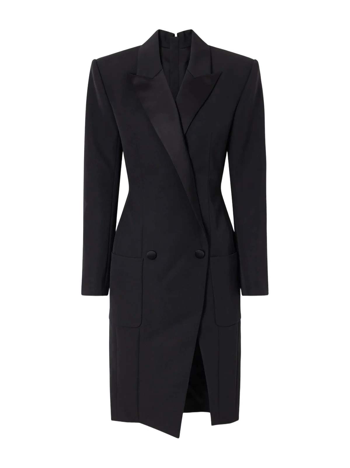 Wool Grain De Poudre Midi Dress Wool Grain De Poudre Midi Dress